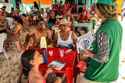 notícia: Ideflor-Bio leva conscientização ambiental e mobiliza veranistas em Soure no Marajó