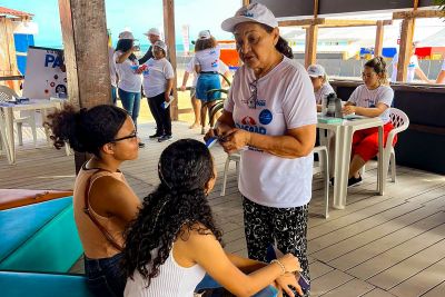 notícia: Secretaria de Justiça (Seju) promove ações na Operação Verão 2024 em Salinópolis