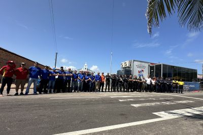 notícia: Segup instala Centro de Comando e Controle Móvel na praia de Ajuruteua em Bragança