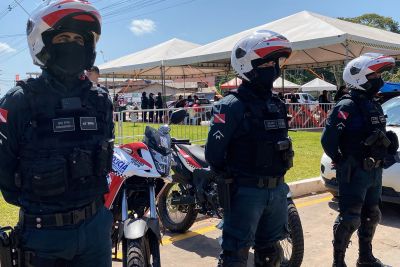 notícia: Segup mobiliza mais de 100 agentes para reforçar a segurança na praia do Caripi