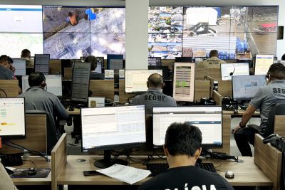 notícia: Agentes da segurança de seis estados brasileiros recebem treinamento e visitam CICC e CIOp, em Belém   