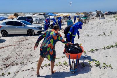 notícia: Ação de limpeza da Seop recolhe mais de 20 mil toneladas de lixo em Salinópolis