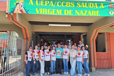 notícia: Alunos dos cursos de saúde do CCBS/ Uepa atendem romeiros no Círio 2024
