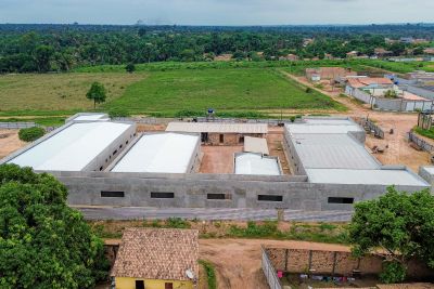 notícia: Novo hospital de São Domingos do Araguaia chega à fase de 50% dos serviços executados
