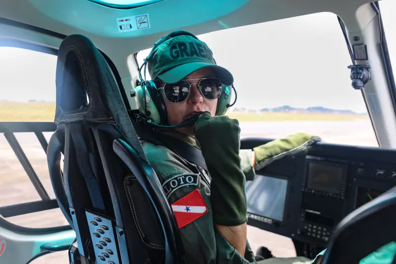 Cybelle MotaEPC ( escrivã de polícia)Piloto de helicóptero 46 anos