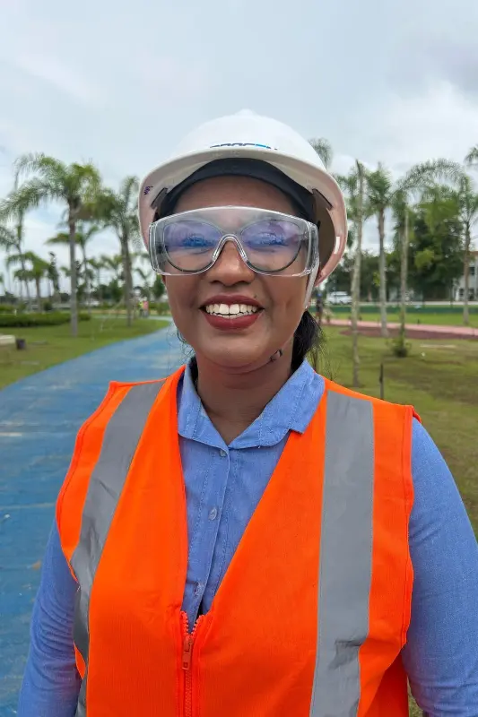 Maynara Santos Gomes, engenheira agrônoma Analista de Meio Ambiente Parque da Cidade