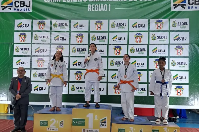 Atleta Luara Carvalho, campeã do Brasileiro Região I