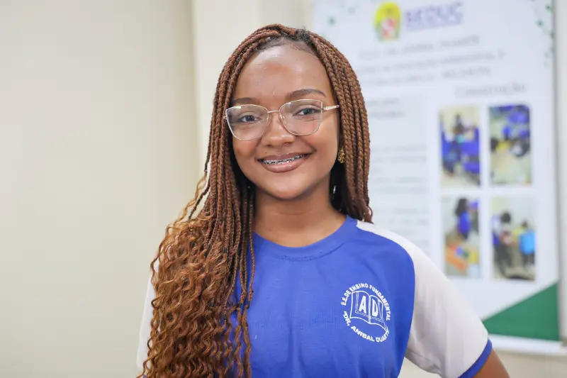 Maria Gabriela Almeida Mafra, 13 anos, oitavo ano.