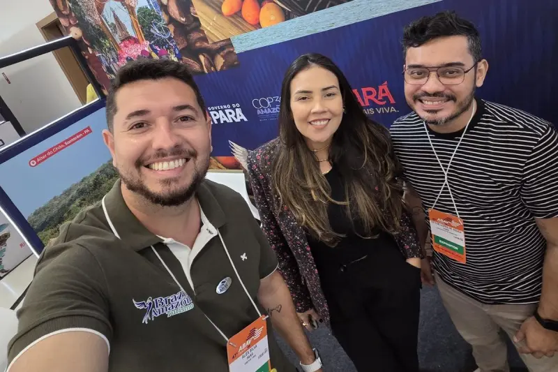 Alex Silva (Abav- Pa), Alessandra Pamplona e Victor Lopes (Setur)