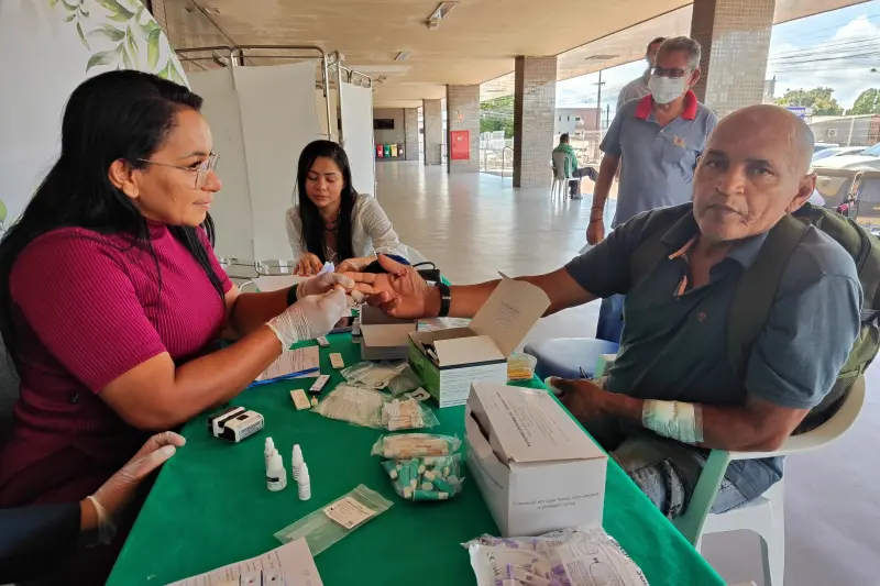 Airton Souza aproveitou para fazer testes rapidos