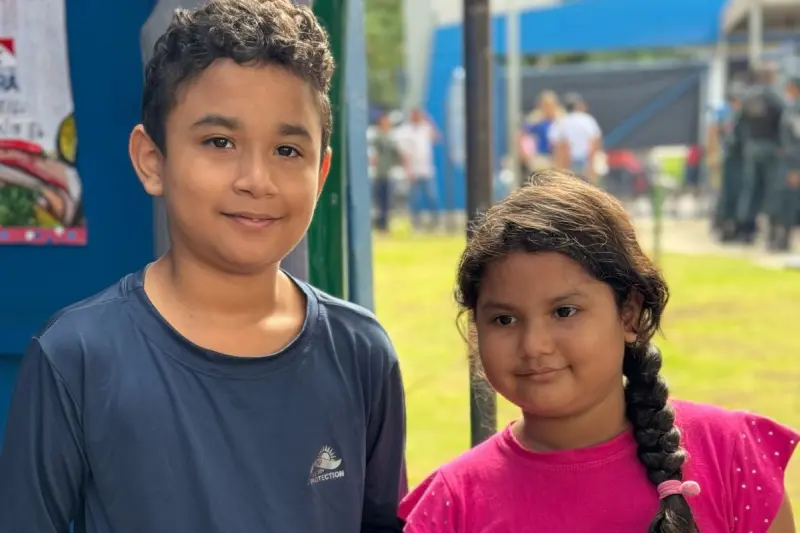 Crianças foram para consulta com pediatra