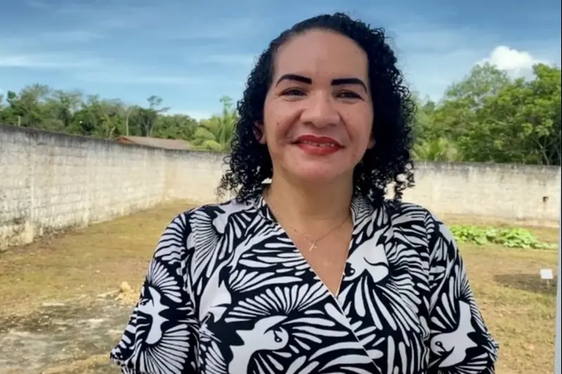 professora Edicilene Maciel, destaca a importância da atividade promovida pela Fundação para os adultos e crianças do município.
