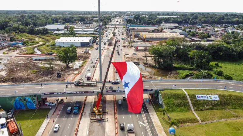 AGENDA DO GOVERNO DO ESTADO
ENTREGA do viaduto BR com independência 
foto: AUGUSTO MIRANDA/AGPARÁ <div class='credito_fotos'>Foto: Augusto Miranda / Ag. Pará &nbsp;&nbsp;|&nbsp;&nbsp; <a href='/midias/2025/originais/20250430095135-GF00023581-F00398006.jpg' download><i class='fa-solid fa-download'></i> Download</a></div>