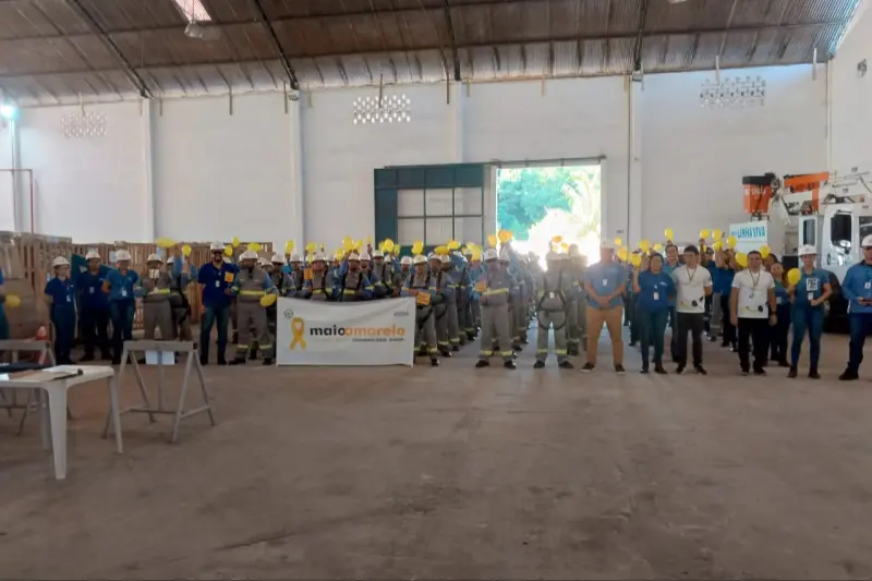 Palestra educativa com funcionários da empresa