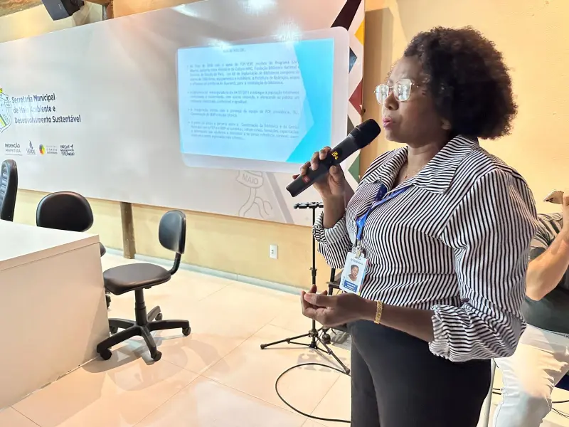 Margot Trindade, diretora da biblioteca pública municipal de Redenção