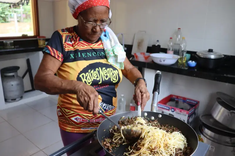 Preparando o mangará