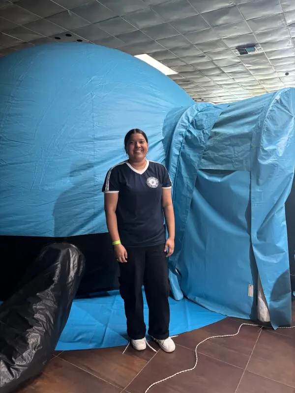 Letícia Santos assistiu, pela primeira vez, a uma sessão de cúpula.