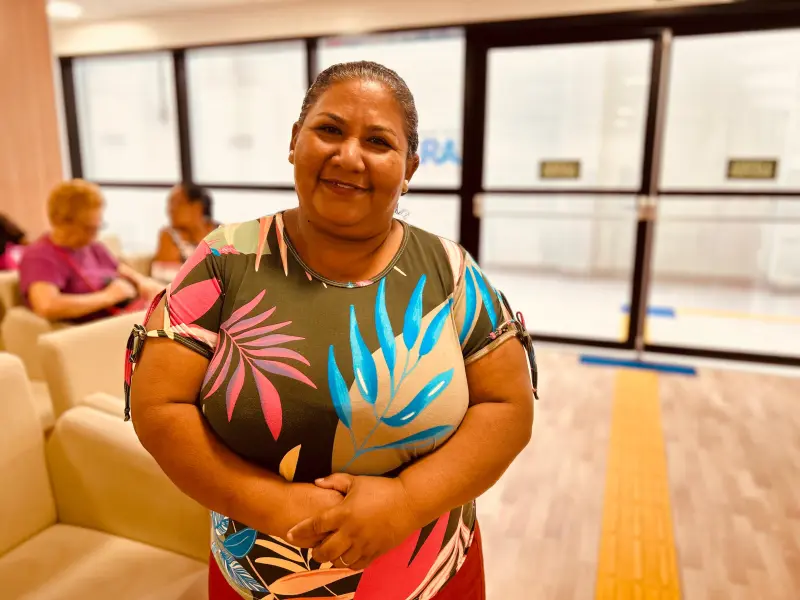 Paciente Nazaré de Moraes, do bairro da Terra Firme