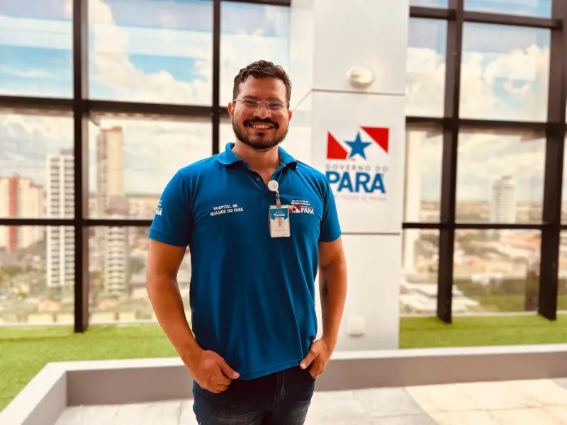 residente da Comissão de Gerenciamento de Resíduos de Saúde e supervisor operacional do HMPA, Allan Aquino