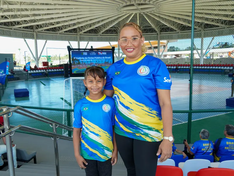 Andreia Nóbrega, 42 anos babá, avô da ginasta artística, Ana Clara Nóbrega, 9 anos