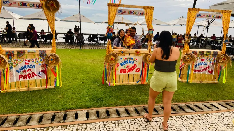 Público também aproveita os espaços instagramáveis