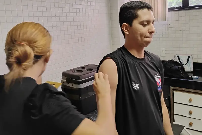 Em parceria com a Secretaria de Estado de Saúde (Sespa), houve aplicação de vacinas.