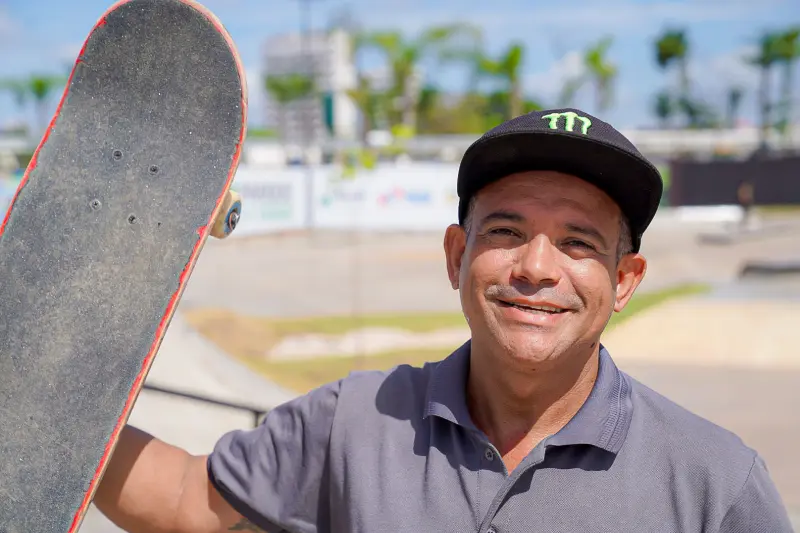 Augusto Melo (Formiga) - Presidente da Federação Paraense de Skate <div class='credito_fotos'>Foto: Bruno Cecim / Ag.Pará &nbsp;&nbsp;|&nbsp;&nbsp; <a href='/midias/2025/originais/20250628123228-GF00024078-F00418372.jpg' download><i class='fa-solid fa-download'></i> Download</a></div>