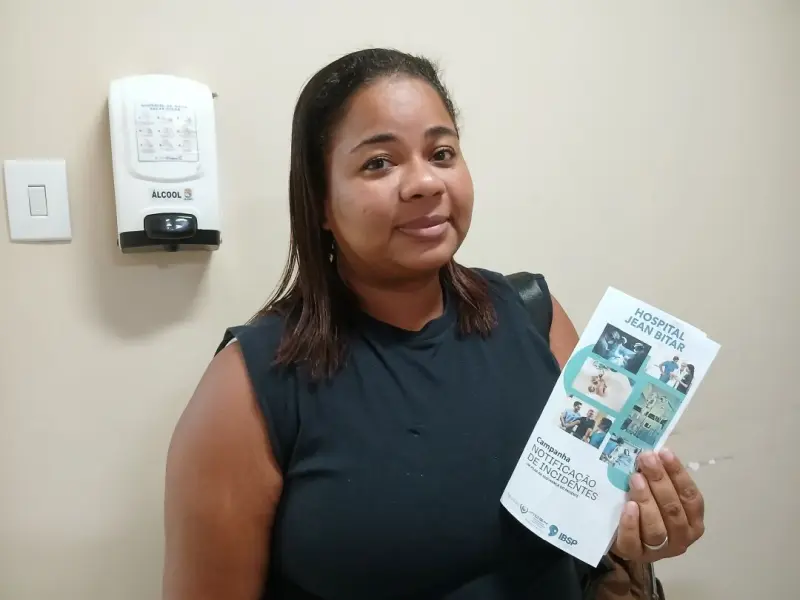 paciente Valéria Moraes, 33 anos, auxiliar de Cozinha, que moradora no distrito de Outeiro, região Metropolitana de Belém.