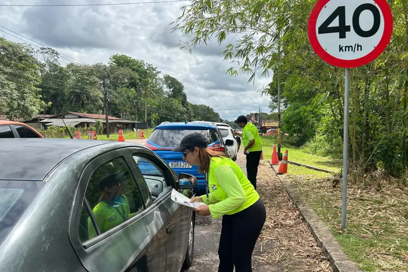 Na PA+391, agentes alertam sobre os fatores de risco de acidentes 