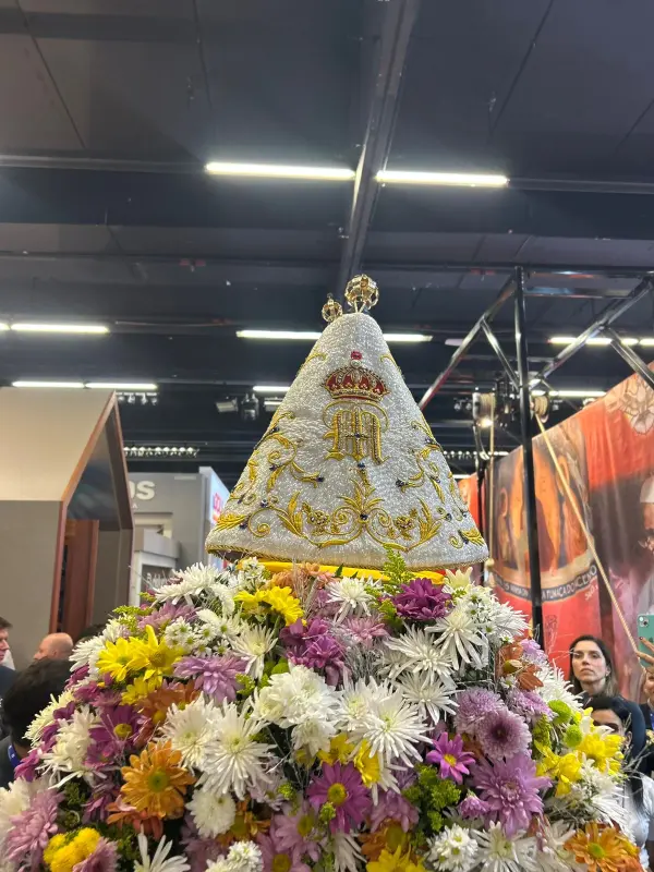 Mini procissão do Círio de Nazaré na Expocatólica 2025