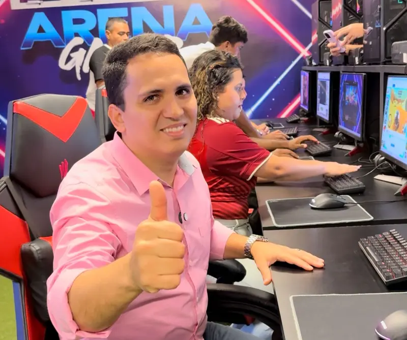 Secretário da Seel, Cássio Andrade, destaca o sucesso na Arena Gamer