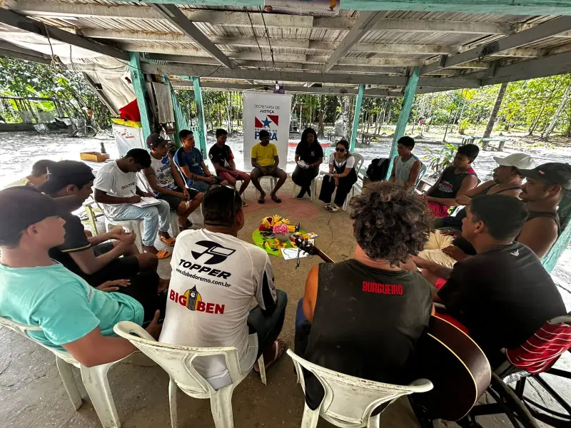 Diálogo com comunidade terapêutica em ação educativa da Seju