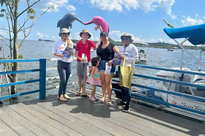 Atividade educativa em Alter do Chão