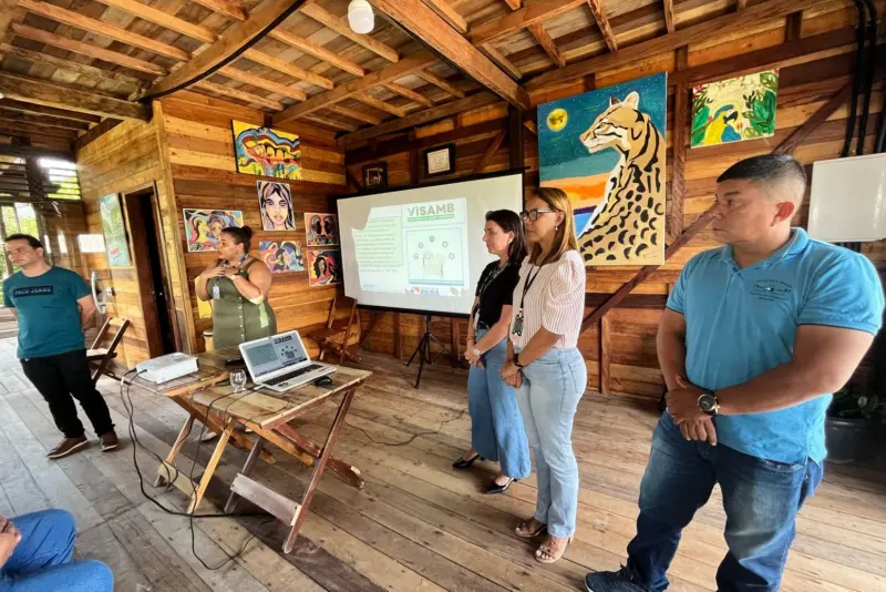 equipe da Sespa também integrou a ação na comunidade da Ponta da Sofia