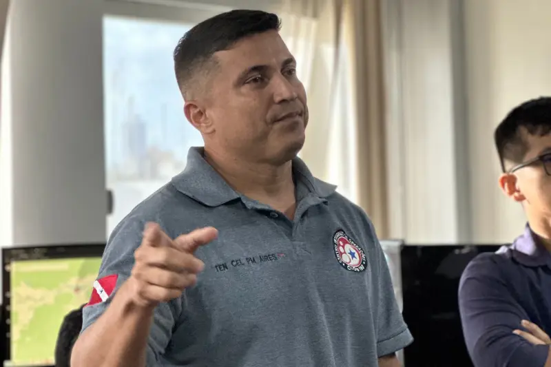 Coordenador do CIOP, coronel Felipe Aires