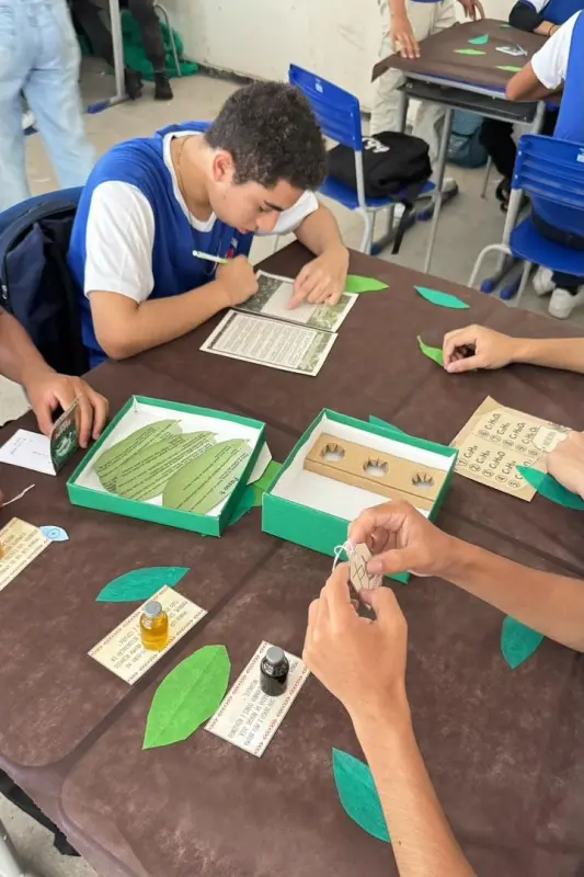 Participaram da atividade 22 alunos do 3º ano do Ensino Médio.