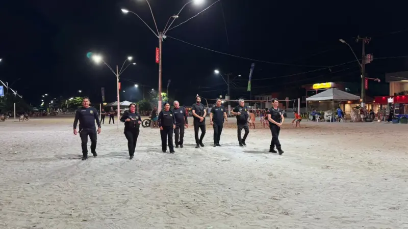 Reforço de segurança no Festival Verão 2025 na praia do Caripi