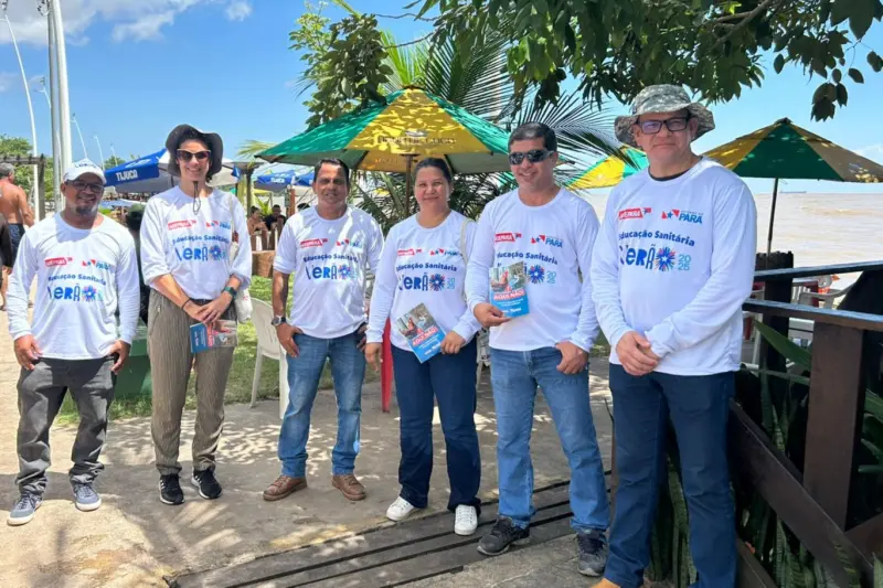 equipe da Adepará nas ações em Mosqueiro 