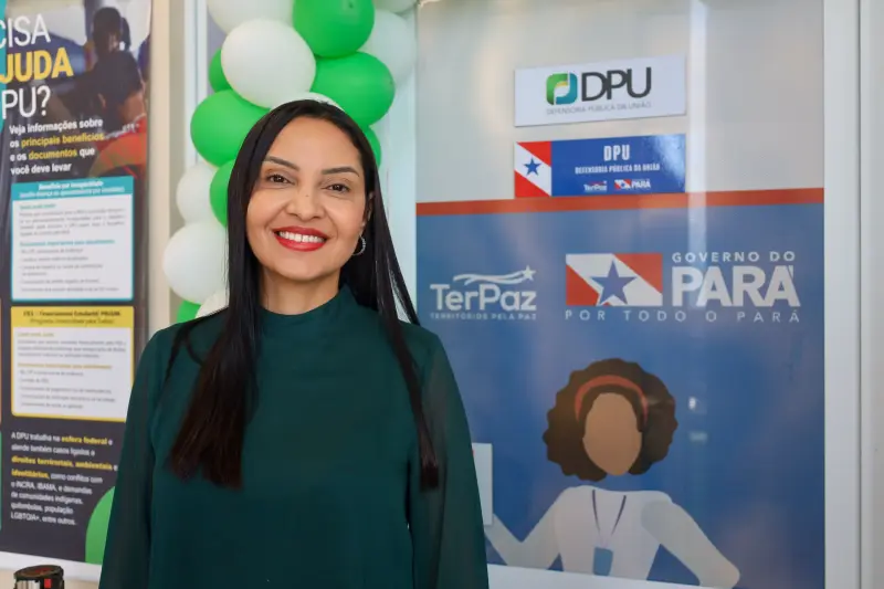 Ana Michelle leite, defensora pública federal chefe da DPU no Pará <div class='credito_fotos'>Foto: Bruno Cecim / Ag.Pará &nbsp;&nbsp;|&nbsp;&nbsp; <a href='/midias/2025/originais/20250729133435-GF00024331-F00426589.jpg' download><i class='fa-solid fa-download'></i> Download</a></div>