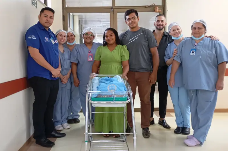 Equipe acompanhou a evolução do bebê que nasceu 45 dias antes do tempo