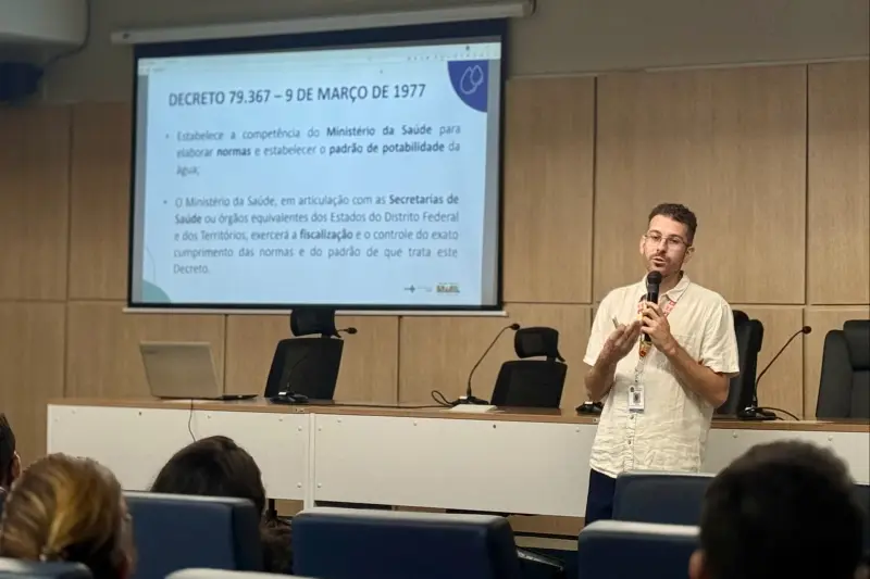 Bruno Moreno,  Técnico do VIGIÁGUA no Ministério da Saúde, responsável pelo monitoramento da qualidade da água no Brasil.