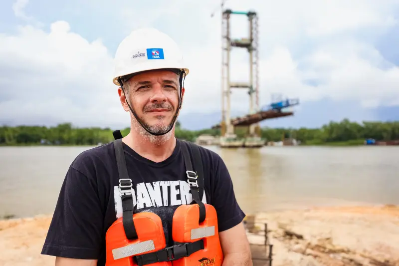 Cleyder Razzini - engenheiro civil e gestor da obra da Ponte