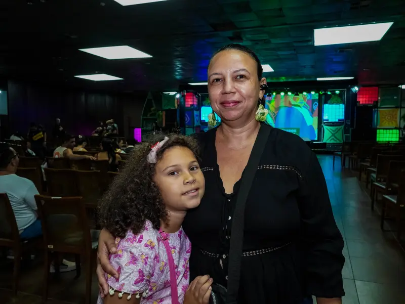 Patrícia Passos e a filha Iza