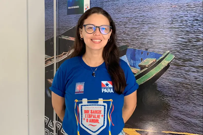 Vanessa Pimentel – Assistente social do Hemopa. “Queremos incentivar a doação de repetição e fortalecer os estoques de sangue.”