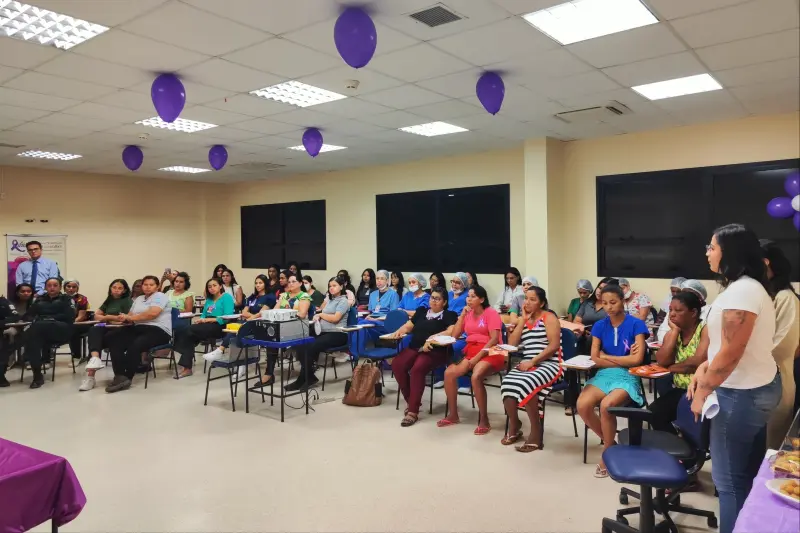 Acompanhantes e colaboradoras nas palestras