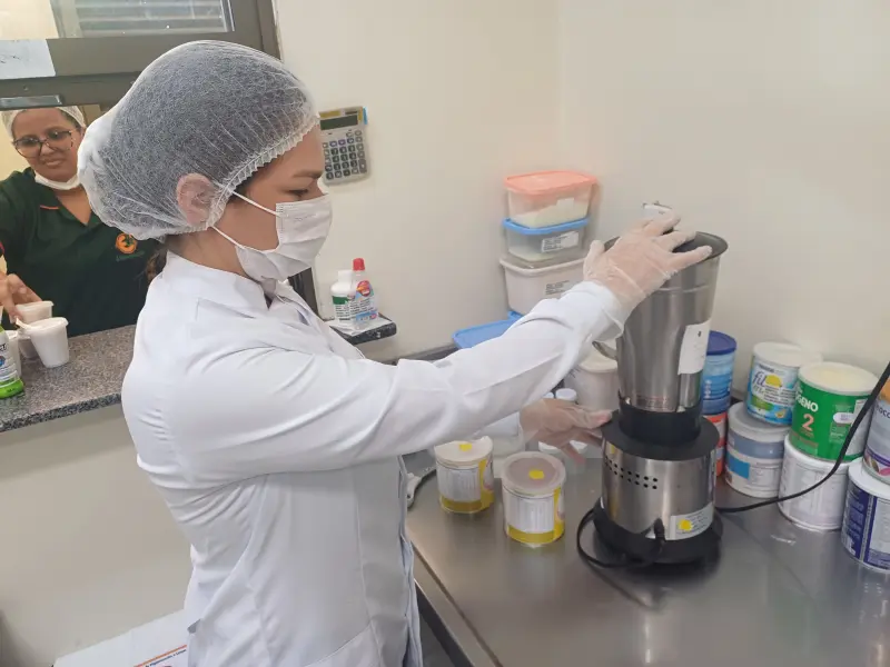 Alimento foi produzido no lactário da unidade