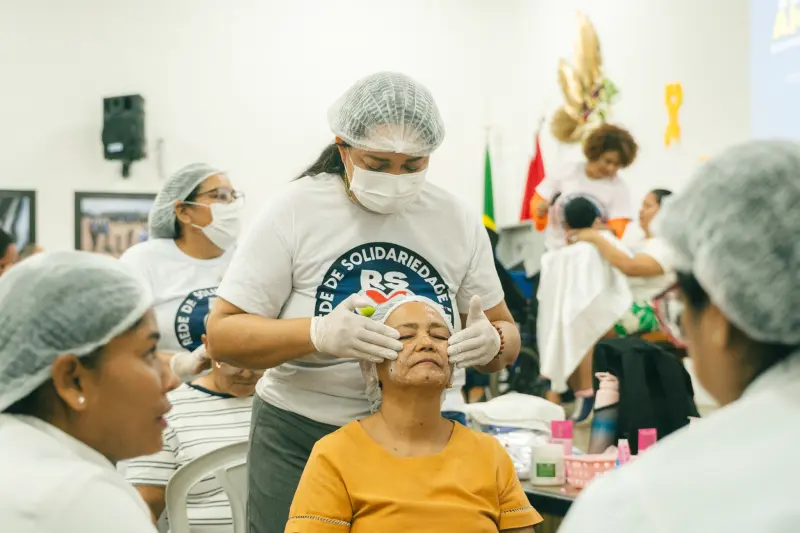 Patricia Silva, fundadora do Grupo Rede de Solidariedade Pará, destacou a importância de ações que promovem autoestima e bem-estar