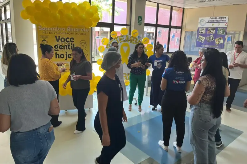 Colaboradores participaram de ação no HRBA 