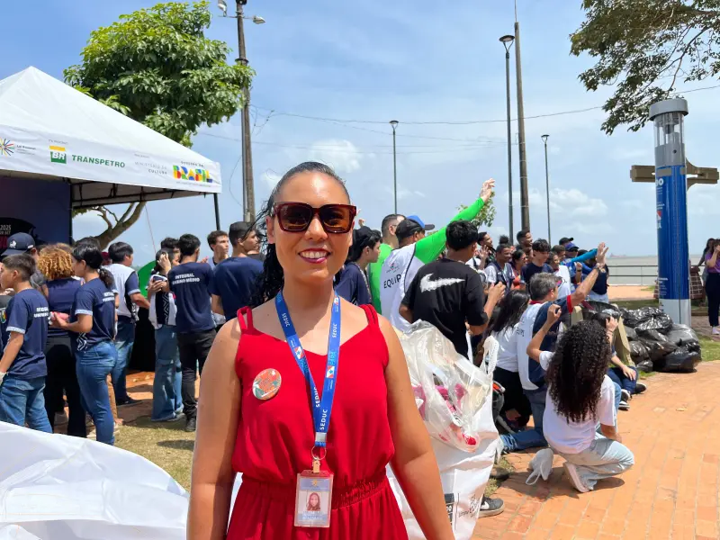A especialista em educação ambiental da Coordenadoria de Educação Ambiental (CEAM) da Seduc, Emlly Silva