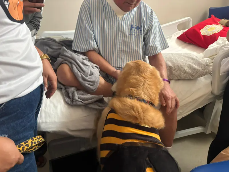Visita assistida do Clube dos Goldens Belém para os pacientes paliativos